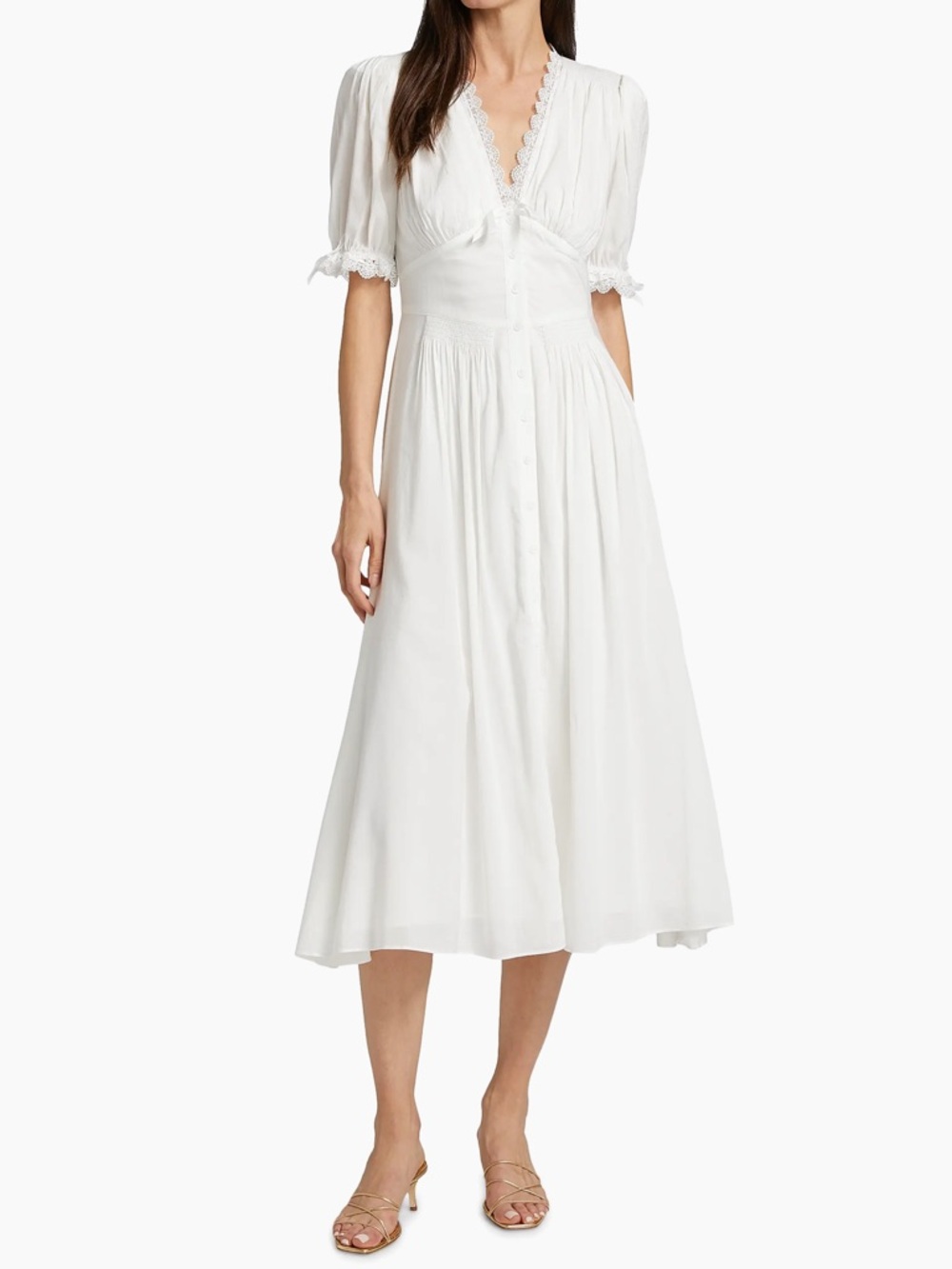 NWOT - Reformation Ketra Cotton Voile Midi Dress